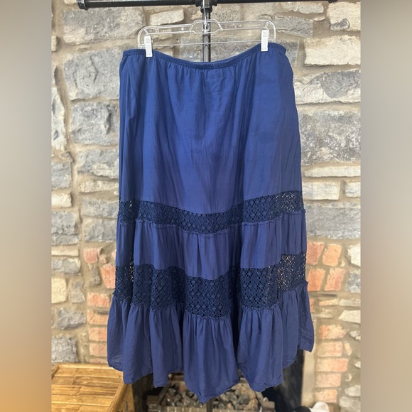 Y2K blue maxi skirt - Picture 1 of 2